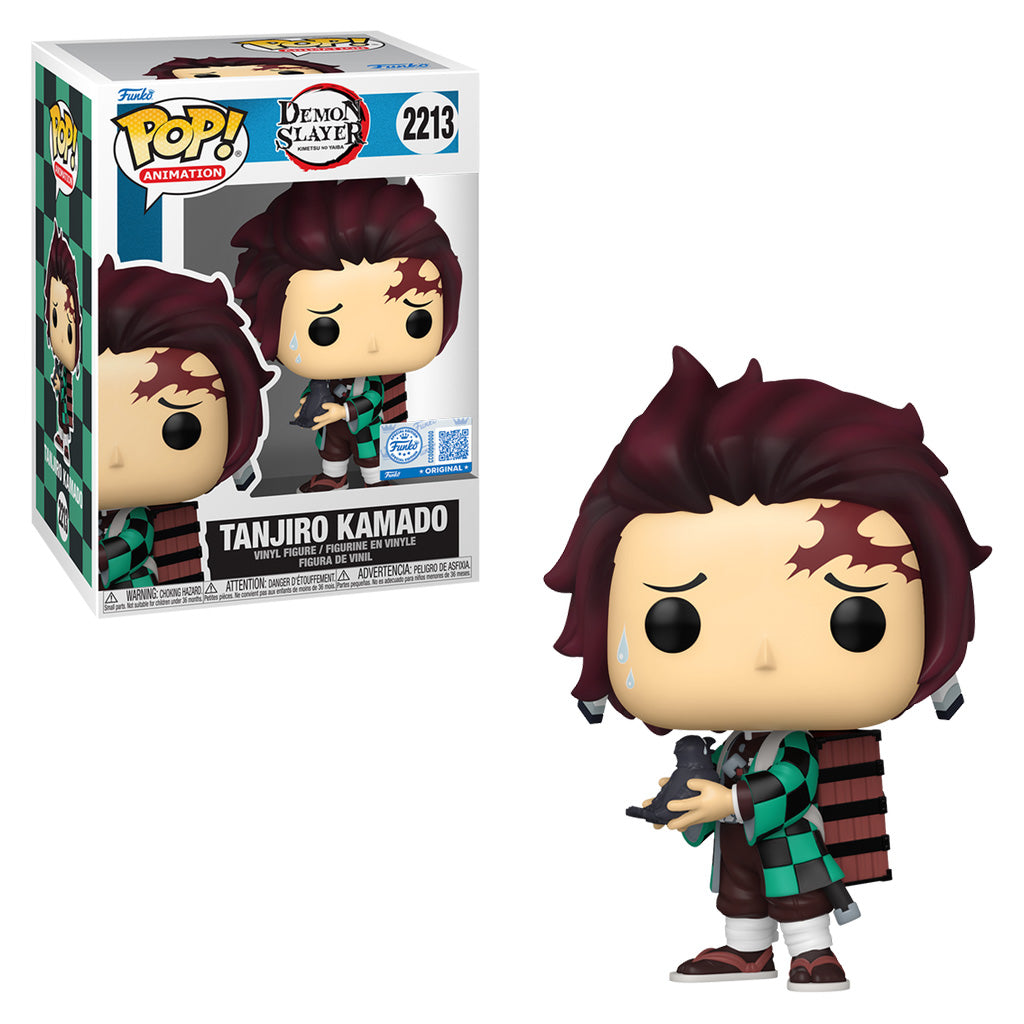 FUNKO POP DEMON SLAYER TANJIRO KAMADO W/CROW *EX* 2213
