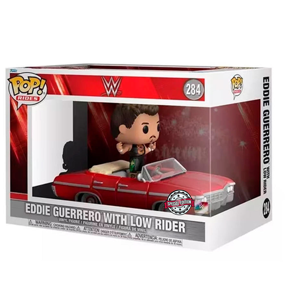 FUNKO POP WWE *RIDES* EDDIE GUERRERO W/LOW RIDER *EX* 284