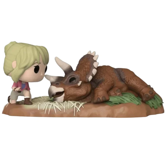 FUNKO POP MOMENTS JURASSIC PARK EXCLUSIVE - DR. SATTLER WITH TRICERATOPS 1198