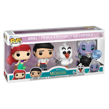 FUNKO POP DISNEY LITTLE MERMAID 4PACK *EX* 69110