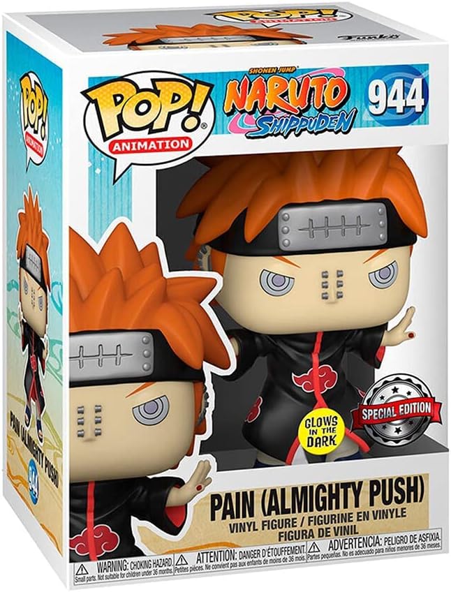 FUNKO POP NARUTO PAIN ALLMIGHTY PUSH GLOW *EX* 944