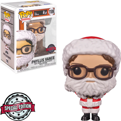 FUNKO POP THE OFFICE PHYLLIS VANCE W/SANTA *EX* 1189