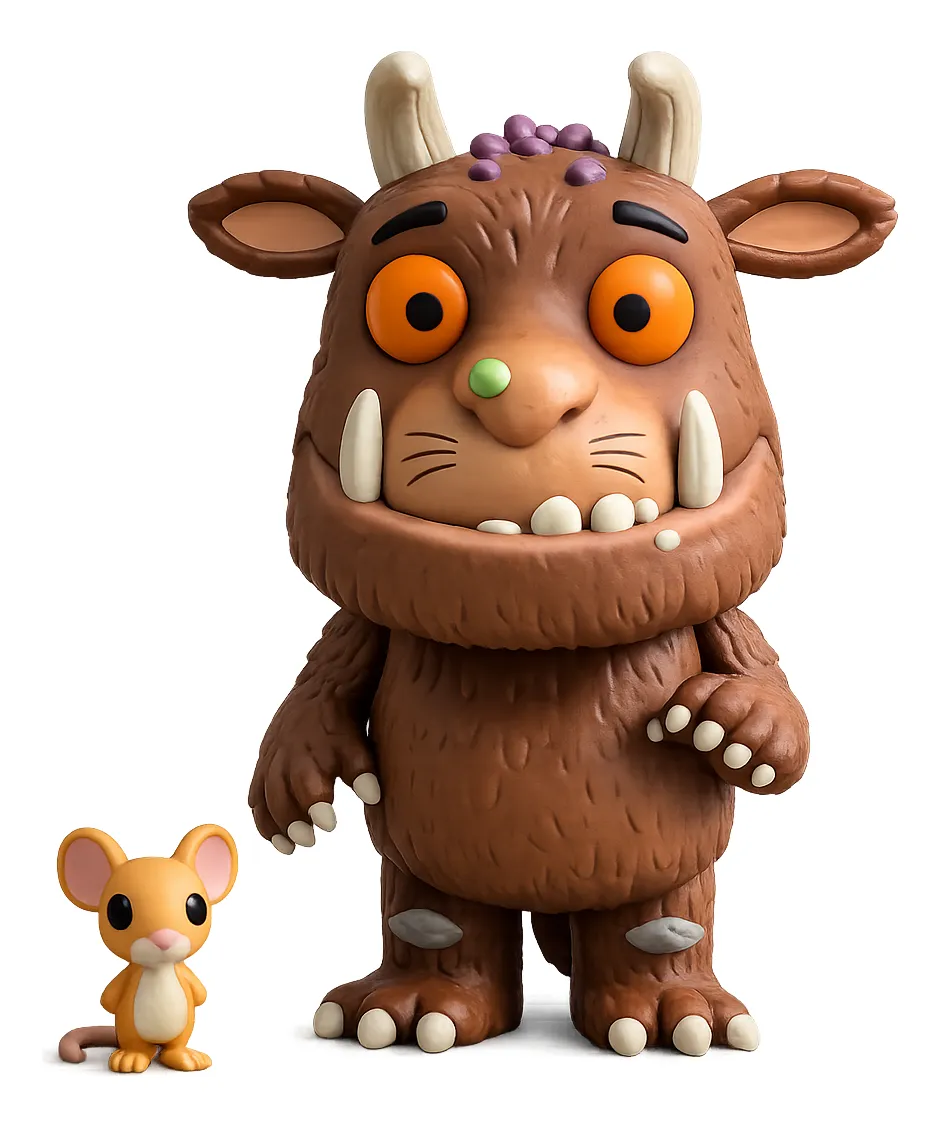 O Grufalo Personalizado em 3D Estilo Pop