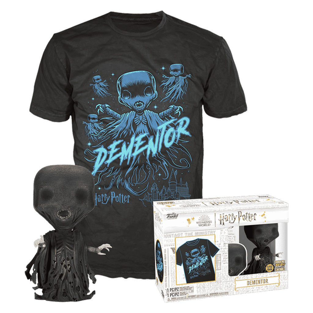 FUNKO POP TEES HARRY POTTER: DEMENTADOR (GLOWS IN THE DARK) & CAMISETA TAMANHO XL (73131)