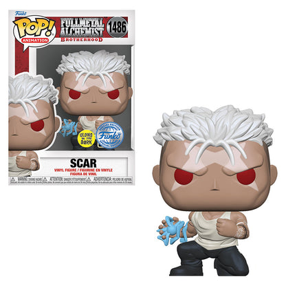 FUNKO POP FULLMETAL ALCHEMIST BROTHERHOOD SCAR GLOW *EX* 1486