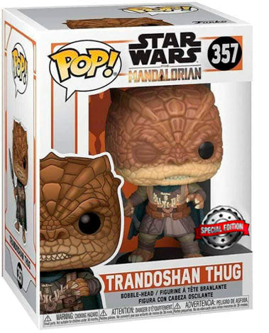 FUNKO POP STAR WARS THE MANDALORIAN EXCLUSIVE - TRANDOSHAN THUG 357