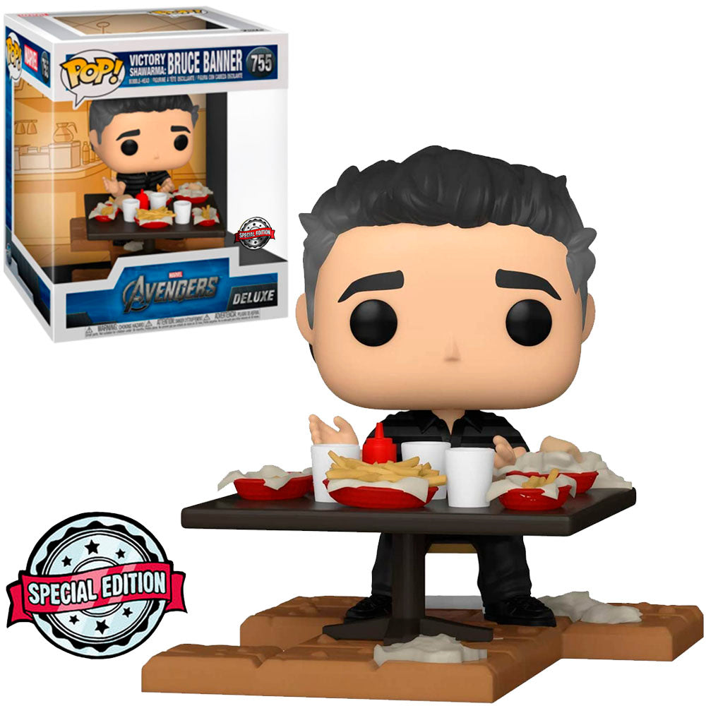FUNKO POP MARVEL AVENGERS EXCLUSIVE DELUXE - VICTORY SHAWARMA: BRUCE BANNER 755