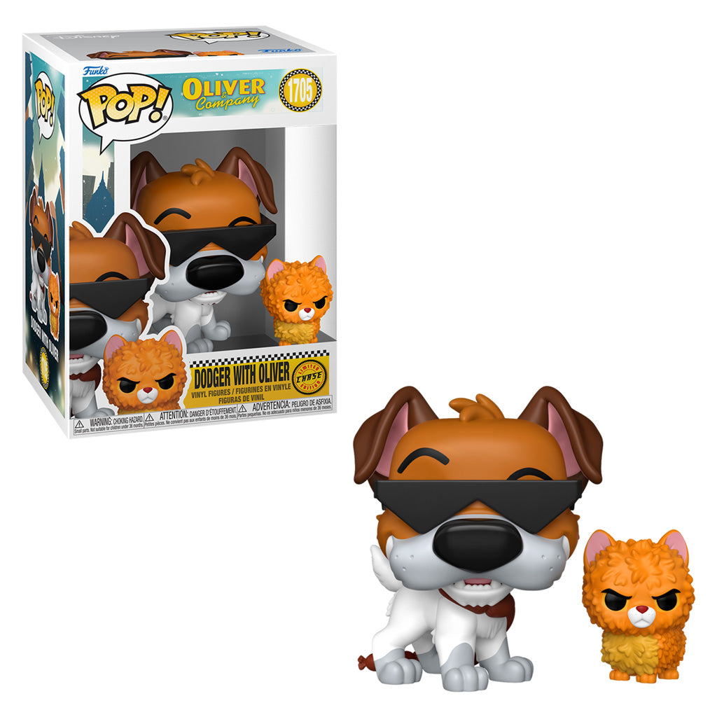 FUNKO POP CHASE OLIVER & COMPANY - DODGER WITH OLIVER 1705
