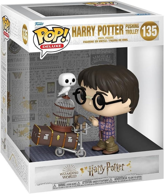 FUNKO POP HARRY POTTER DELUXE - HARRY PUSHING TROLLEY 135