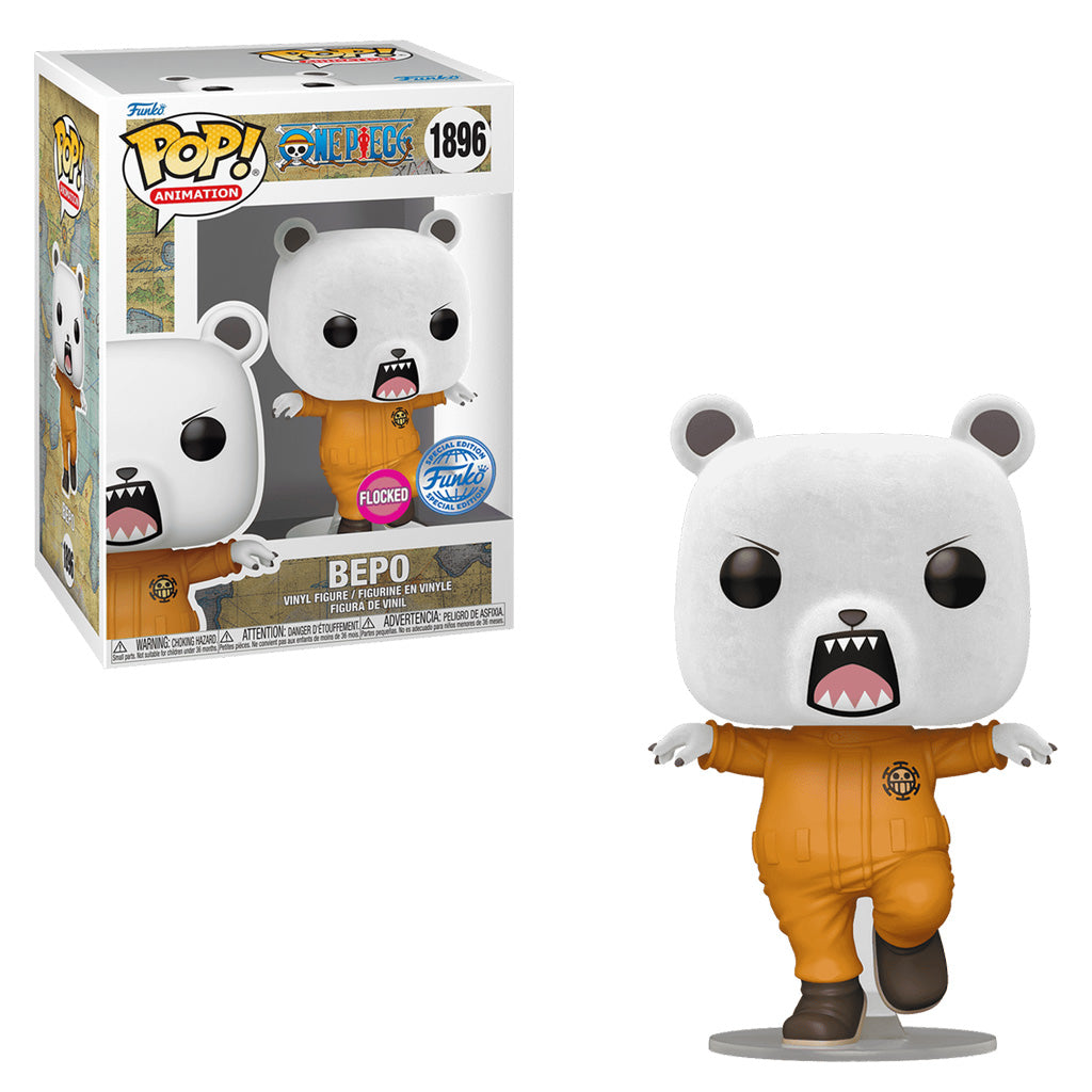 FUNKO POP ONE PIECE BEPO FLOCKED *EX* 1896