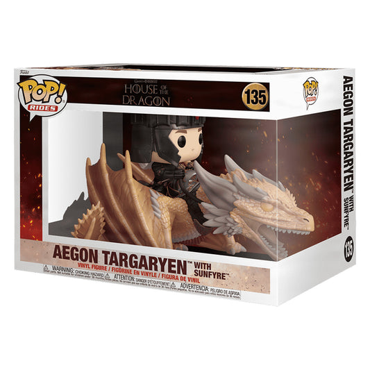 FUNKO POP GAME OF THRONES HOUSE THE DRAGON *RIDES* AEGON TARGARYEN 135