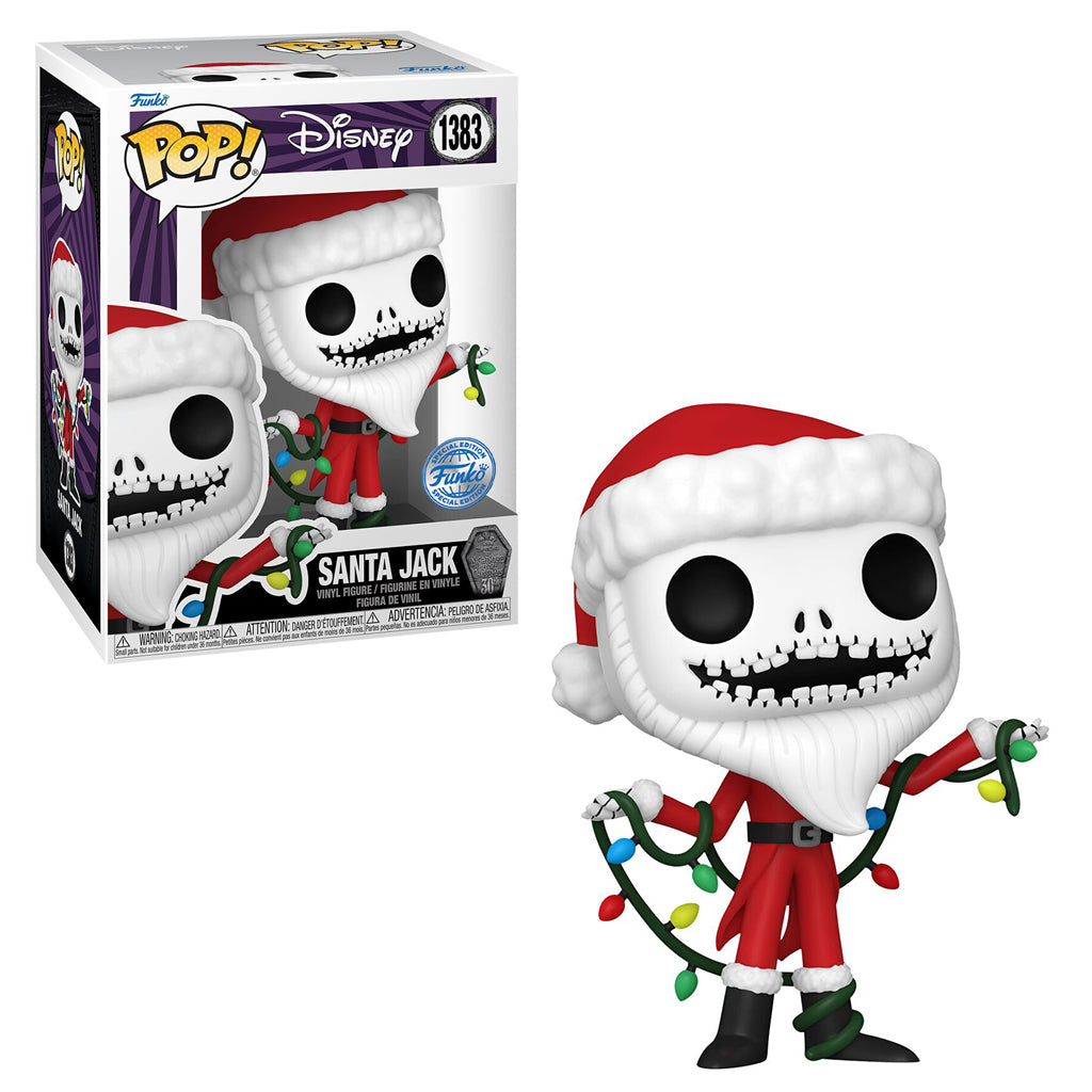 FUNKO POP DISNEY THE NIGHT BEFORE CHRISTMAS 30TH ANNIVERSARY EXCLUSIVE - SANTA JACK 1383
