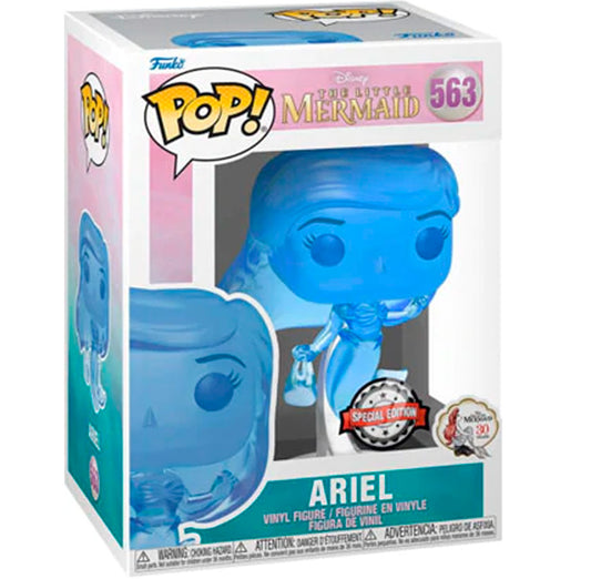 FUNKO POP DISNEY LITTLE MERMAID ARIEL TRANSLUCENT BLUE *EX* 563