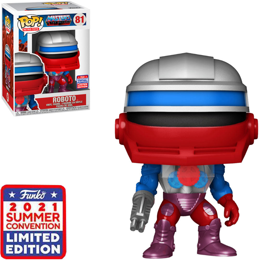 FUNKO POP TV MASTERS OF THE UNI.RETRO ROBOTO *SDCC 2021* 81