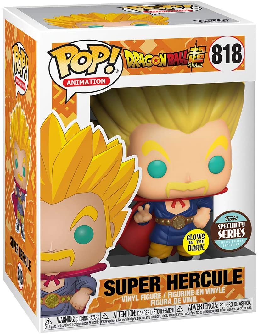 FUNKO POP DRAGON BALL SUPER HERCULE GLOWS IN THE DARK *EX* 818