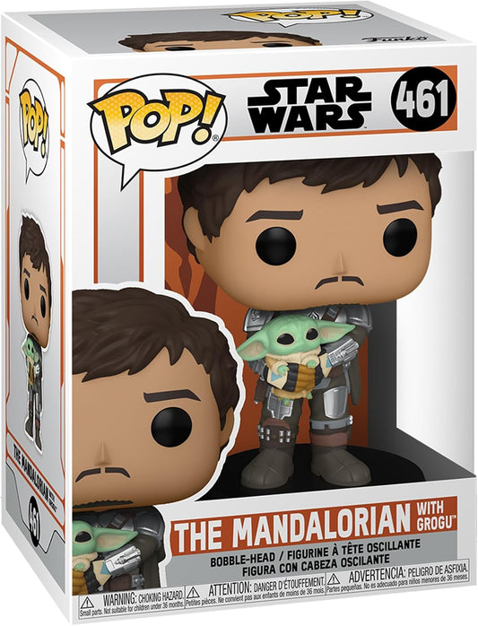 FUNKO POP STAR WARS THE MANDALORIAN - THE MANDALORIAN WITH GROGU 461