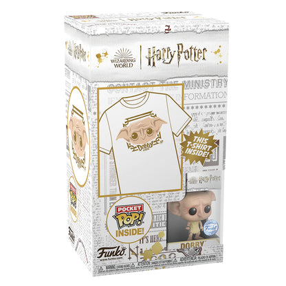 FUNKO POCKET POP! + CAMISETA MD KIDS TEE: DOBBY - HARRY POTTER 6350