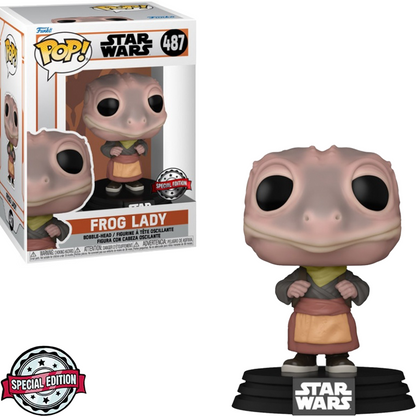FUNKO POP STAR WARS THE MANDALORIAN EXCLUSIVE - FROG LADY 487