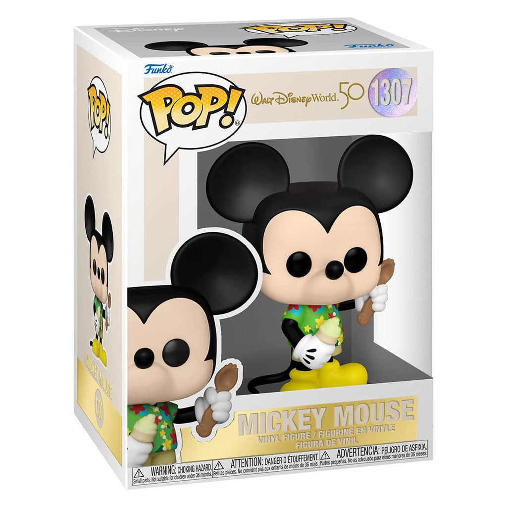 FUNKO POP DISNEY WALT DISNEY WORLD 50TH MICKEY MOUSE ALOHA 1307