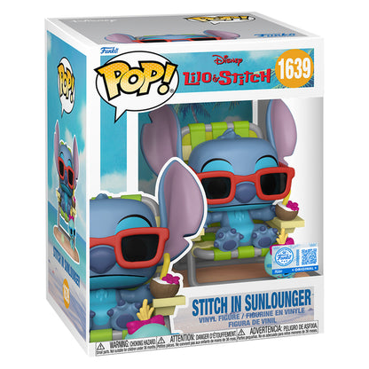 FUNKO POP DISNEY LILO STITCH PREMIUM STICH SONLOUNGER 1639