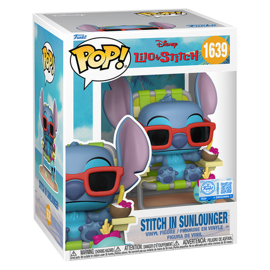 FUNKO POP DISNEY LILO STITCH PREMIUM STICH SONLOUNGER 1639