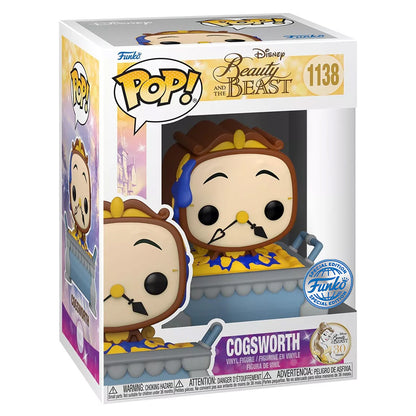 FUNKO POP DISNEY BEAUTY AND THE BEAST 30TH COGSWORTH IN COBBLER PAN *EX* 1138
