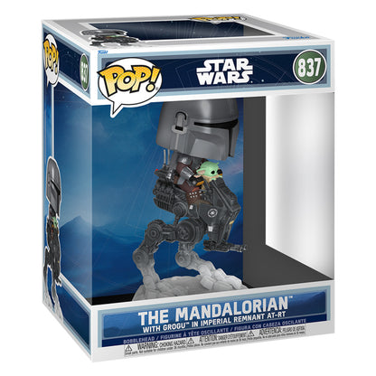 FUNKO POP RIDES STAR WARS: THE MANDALORIAN & GROGU - THE MANDALORIAN & GROGU IN IMPERIAL AT-RT 837