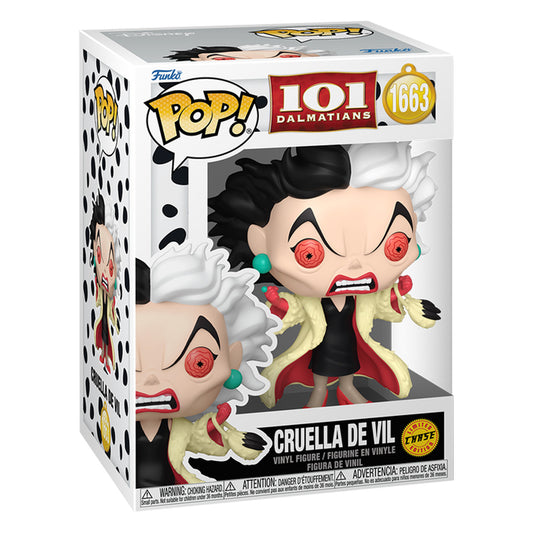 FUNKO POP CHASE 101 DALMATIANS - CRUELLA DE VIL 1663
