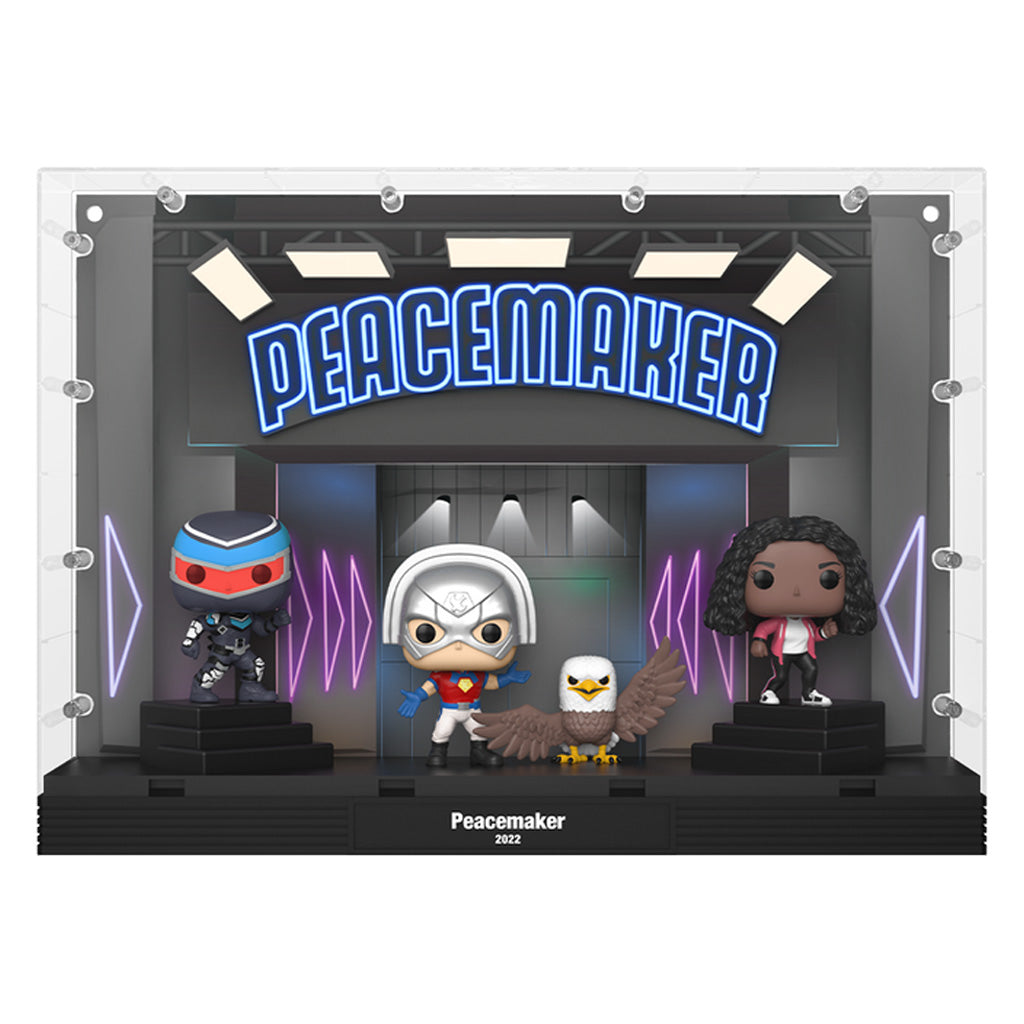 FUNKO POP MOMENTS PEACEMAKER: INTROCUTION - PEACEMAKER, VIGILANTE, EAGLY & LEOTA 01