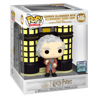 FUNKO POP HARRY POTTER EXCLUSIVE - GARRICK OLLIVANDER W/ OLLIVANDERS WAND SHOP 146 (DELUXE)