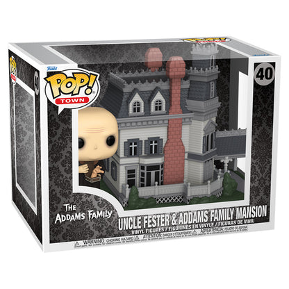 FUNKO POP THE ADDAMS FAMILY *TOWN* UNCLE FESTER & ADDAMS MANSION 40