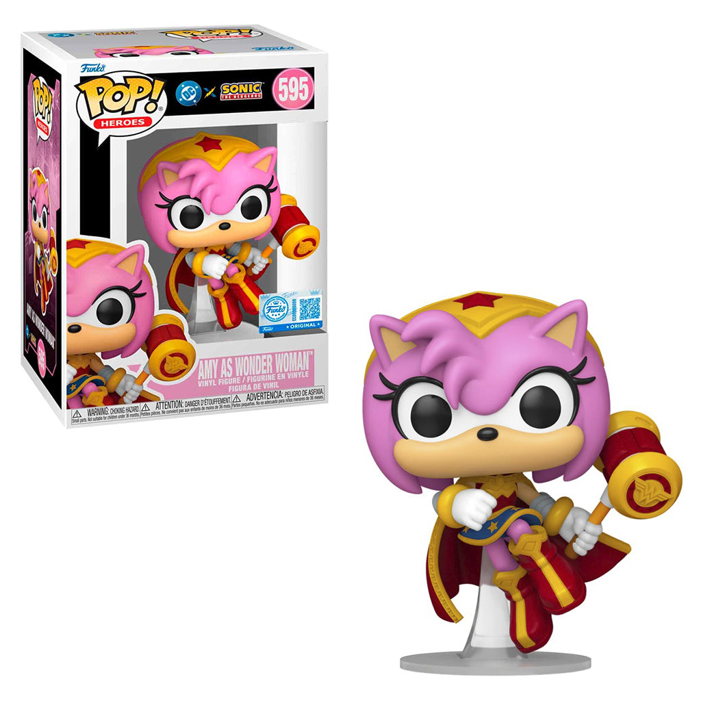 FUNKO POP SONIC AMY AS WONDER WOMAN *EX* 595