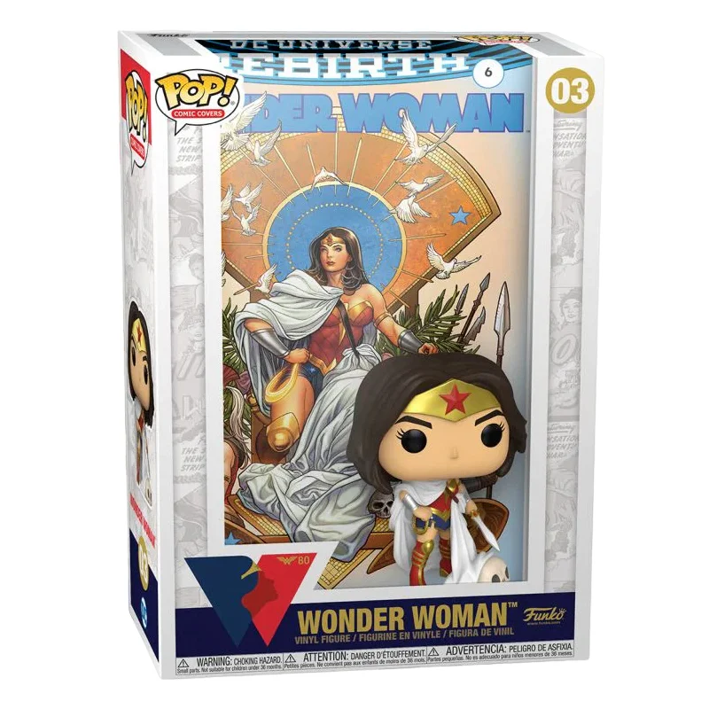 FUNKO POP COMIC COVER WONDER WOMAN REBIRTH ON THRONE 03