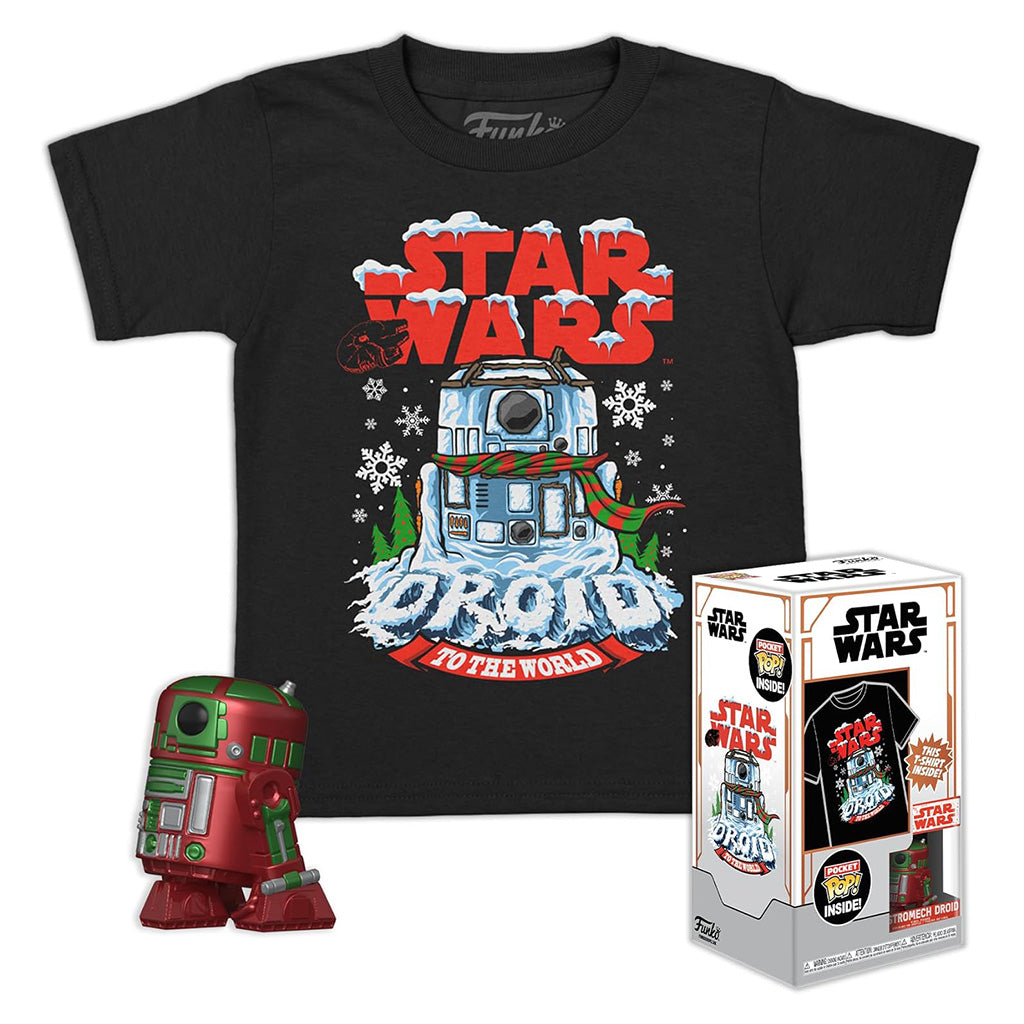 FUNKO POP TEES STAR WARS: R2-D2 POCKET (METALLIC) & CAMISETA TAMANHO L (72939)