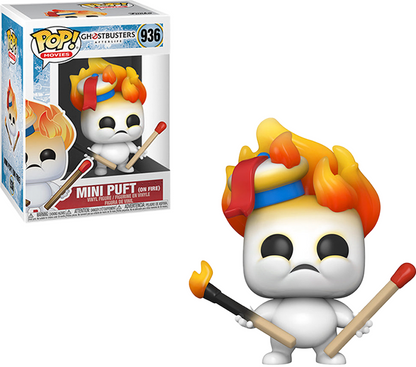 FUNKO POP GHOSTBUSTERS AFTERLIFE MINI PUFT ON FIRE 936