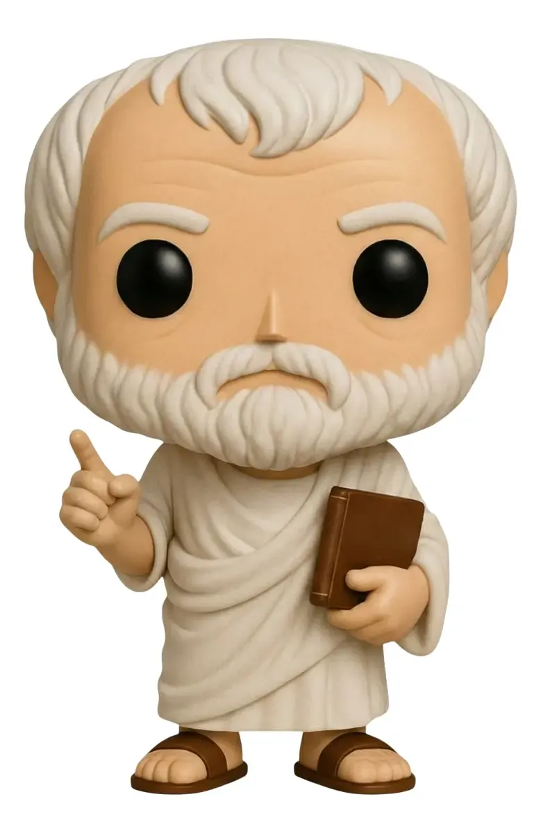 Aristóteles Boneco Personalizado em 3D Estilo Pop