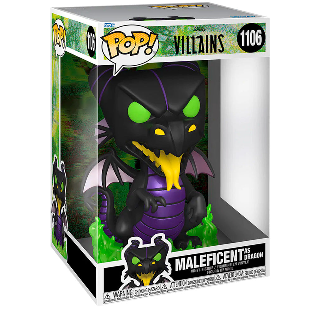 FUNKO POP DISNEY VILLAINS - MALEFICENT DRAGON 1106 (SUPER SIZED 10")