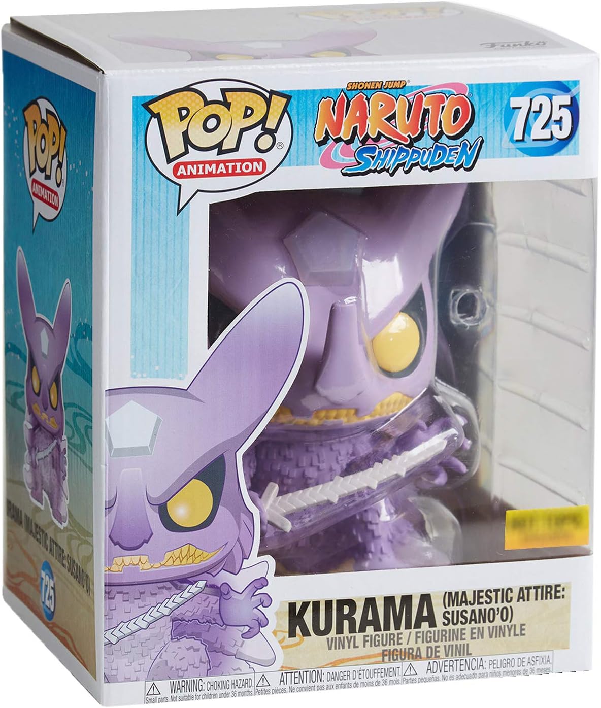 FUNKO POP ANIMATION NARUTO SHIPPUDEN EXCLUSIVE - KURAMA (MAJESTIC ATTIRE SUSANO'O) (6&QUOT; SUPER SIZED) 725