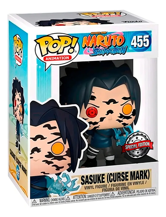 FUNKO POP NARUTO SHIPPUDEN EXCLUSIVE - SASUKE (CURSE MARK) 455
