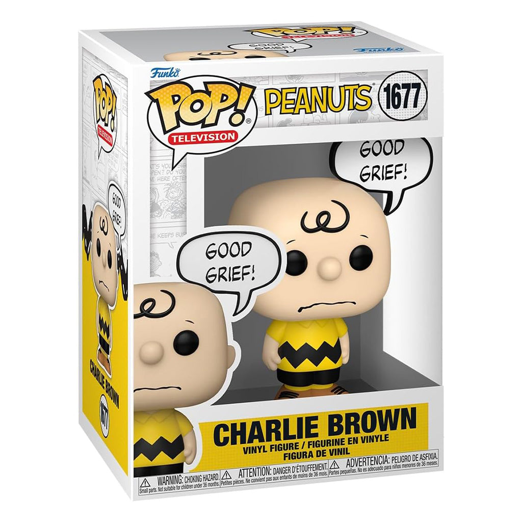 FUNKO POP PEANUTS CHARLIE BROWN GOOD GRIEF 1677