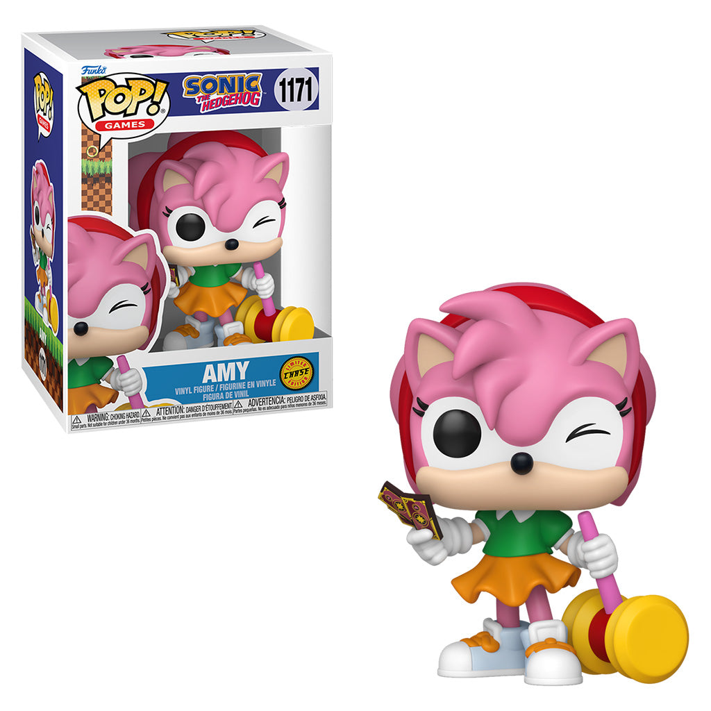 FUNKO POP GAMES CHASE SONIC THE HEDGEHOG AMY 1171 CHASE