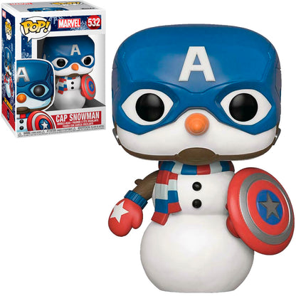 FUNKO POP MARVEL HOLIDAY - CAPTAIN AMERICA SNOWMAN 532