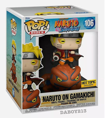 FUNKO POP NARUTO *RIDES* NARUTO ON GAMAKICHI *EX* 106
