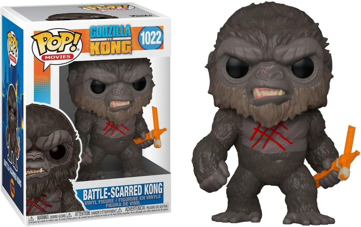 FUNKO POP GODZILLA VS KONG - BATTLE-SCARRED KONG 1022