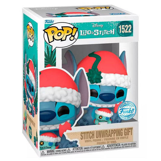 FUNKO POP DISNEY LILO STITCH STITCH UNWRAPPING GIFT 1522