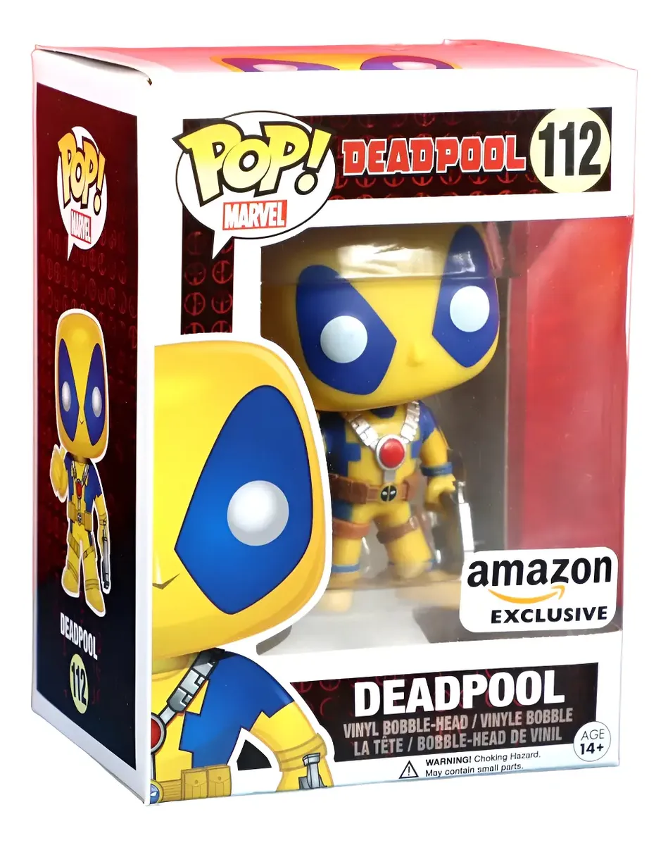 FUNKO POP MARVEL DEADPOOL DEADPOOL YELLOW AND BLUE SUIT *EX* 112