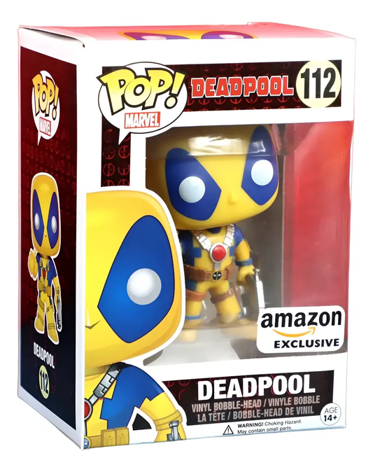 FUNKO POP MARVEL DEADPOOL DEADPOOL YELLOW AND BLUE SUIT *EX* 112