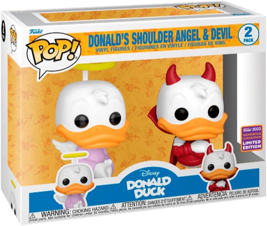 FUNKO POP DISNEY DONALD DUCK - DONALDS SHOULDER ANGEL & DEVIL