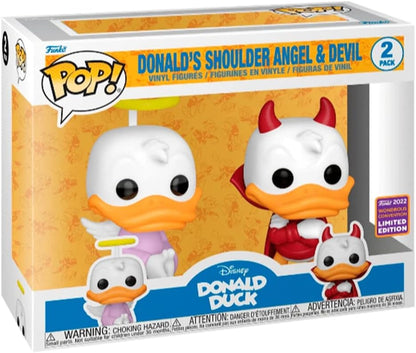 FUNKO POP DISNEY DONALD DUCK - DONALDS SHOULDER ANGEL & DEVIL