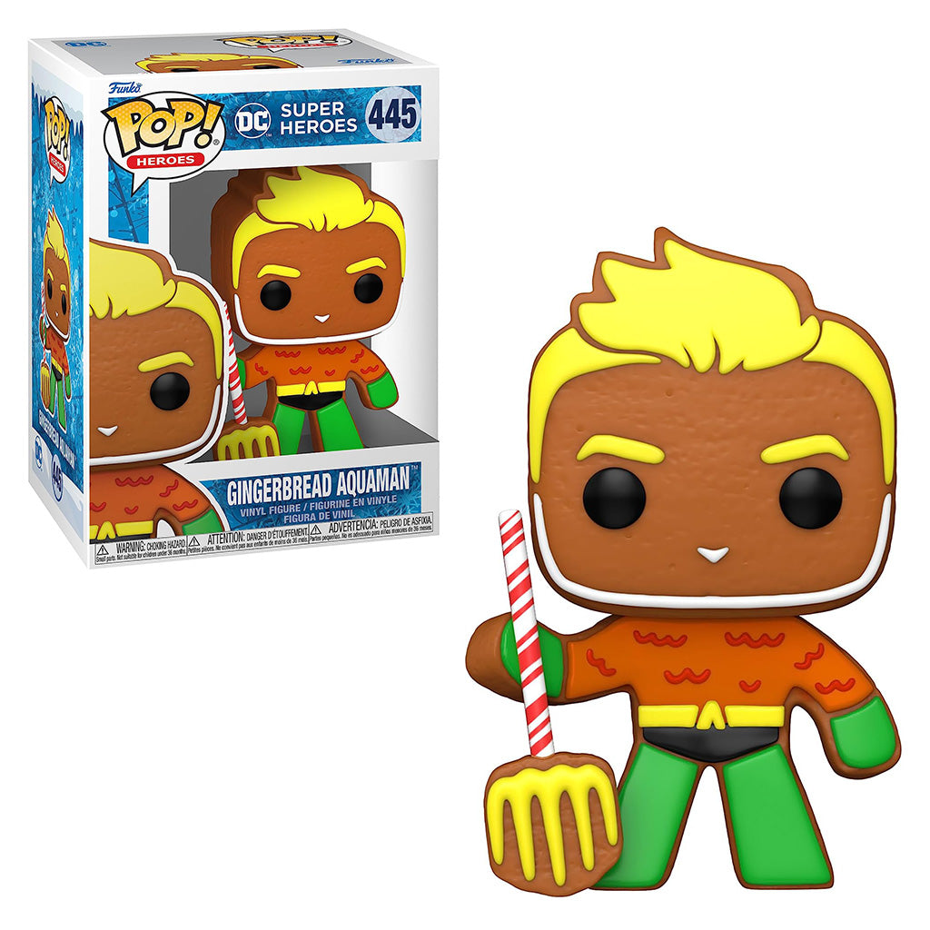 FUNKO POP HEROES DC HOLIDAY - GINGERBREAD AQUAMAN 445